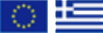 European Union and Greece's flag